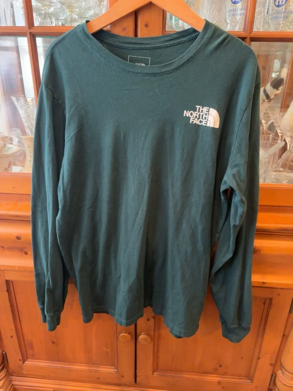 The North Face Box NSE Long Sleeve Tee Men’s L Green A4762